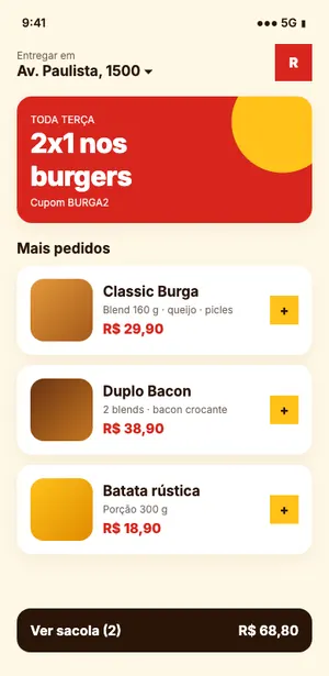 Burga's — Pedidos e delivery