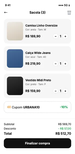 Urbana — Loja virtual