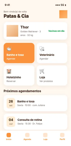 Patas & Cia — Pet shop