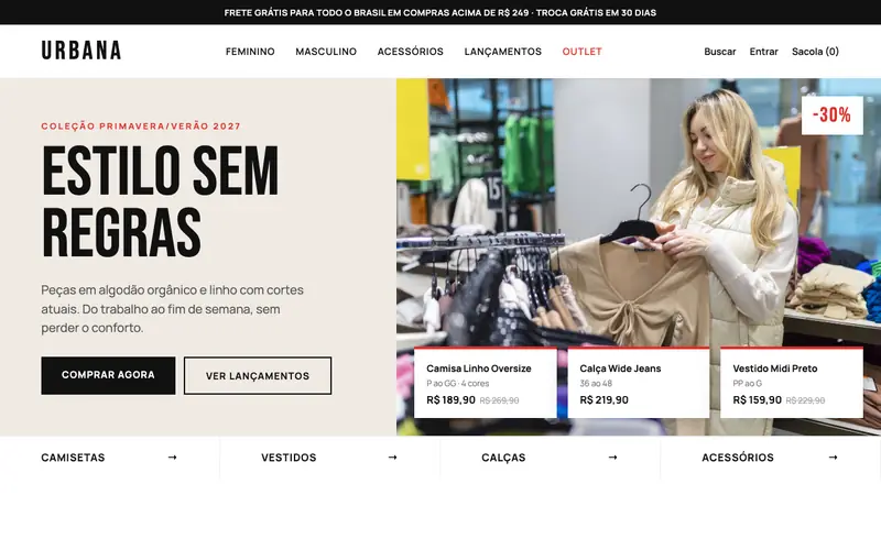 Urbana — Loja de roupas